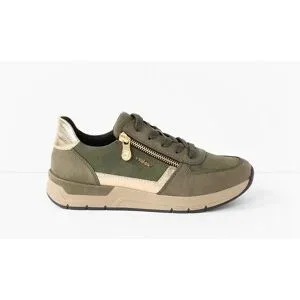 Rieker, Rieker Sneaker Freizeitschuh, Schnürschuh, Halbschuh mit modischen Akzenten