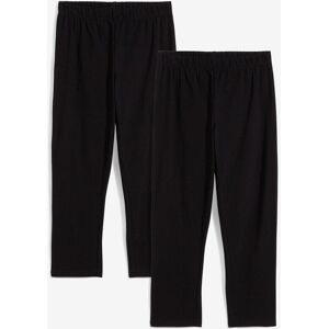 bonprix, bonprix Caprileggings aus Baumwoll-Mix, Skinny Fit, Capri-Länge, im 2er-Pack