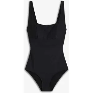 bonprix Light Shape-Badeanzug mit eckigem Ausschnittschwarz 38Damen