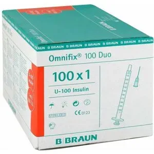 Duo, Omnifix Duo 100 Insulin Einmalspritzen