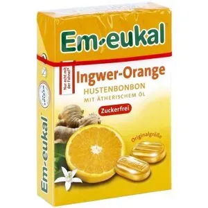 undefined, Em Eukal Bonbons Ingwer Orange zuckerfrei Box