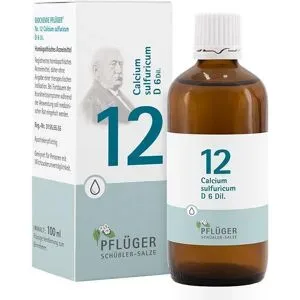 Biochemie Pflüger, Biochemie Pflüger 12 Calcium Sulfur D6 Tropfen