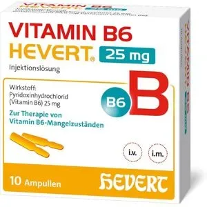 VITAMIN B HEVERT, VITAMIN B HEVERT Vitamin B6 Hevert 25 mg Injektionslösung