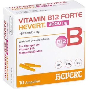 undefined, Vitamin B12 Forte Hevert 3000 mg Iniecto - Lösung Ampullen