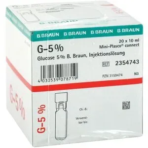 Braun, Glucose 5% Braun Mini Plasco connect iniecto -lsg.