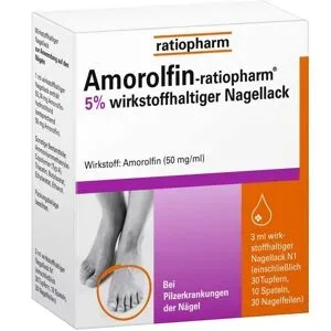 Amorolfin-ratiopharm, Amorolfin-ratiopharm Amorolfin ratiopharm 5% - bei Nagelpilz