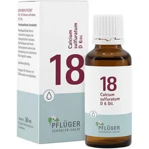 Biochemie Pflüger, Schüßler Biochemie Pflüger 18 Calcium sulfurat.D 6 Tropfen