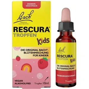 Bach RESCURA, Bach RESCURA Kids Erdbeer Tropfen alkoholfrei Blütenmischung