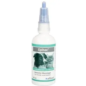 undefined, Epibac basischer Ohrreiniger Lösung für hunde/katzen