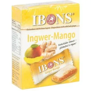 Ibons Ingwer Mango Box Kaubonbons