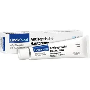 Linola sept Antiseptische Hautcreme mit Clioquinol