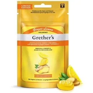 Grethers Ginger Lemon Zuckerfrei Pastillen Beutel Refill