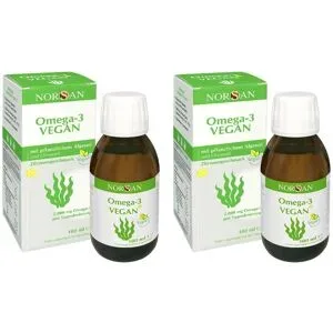 Norsan Omega-3 Vegan Algenöl flüssig 2er Pack