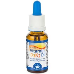 Dr. Jacob's Vitamin D3K2 Öl 800 IE/20 mcg D3+K2 640 Tropfen