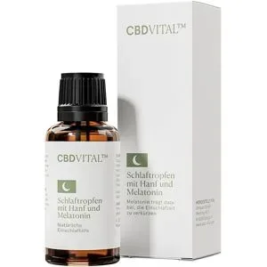 Schlaftropfen mit Hanf und Melatonin CBD VITAL