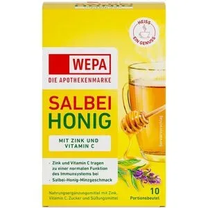 Apoday heisser Salbei+Honig+Vitamin C+Zink Pulver