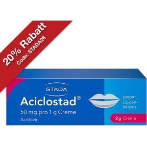 Aciclostad gegen Lippenherpes Aciclovir Creme