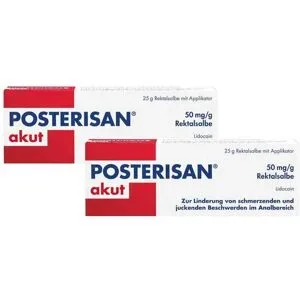 Posterisan akut bei Hämorrhoiden 50mg/g Rektalsalbe