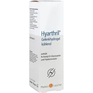 Hyarthril Gelenkhydrogel kühlend im Spender