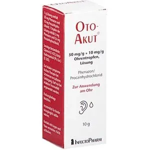 Otoakut 50 Mg/g + 10 Mg/g Ohrentropfen Lösung