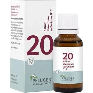 Schüßler-Salze Biochemie Pflüger 20 Kalium Alumin.sulf. 12 Gl.