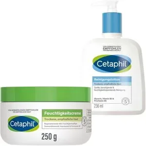 Cetaphil Feuchtigkeitscreme + Reinigungslotion