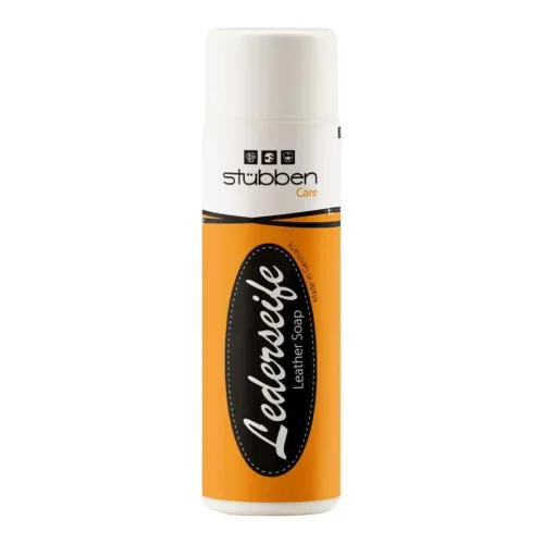 Lederseife Stübben Flasche - 250 ml - Orange/Weiss -