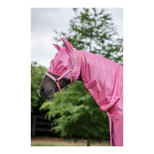 Bucas Fliegenmaske Freedom - Aurora Pink -  Grösse: L