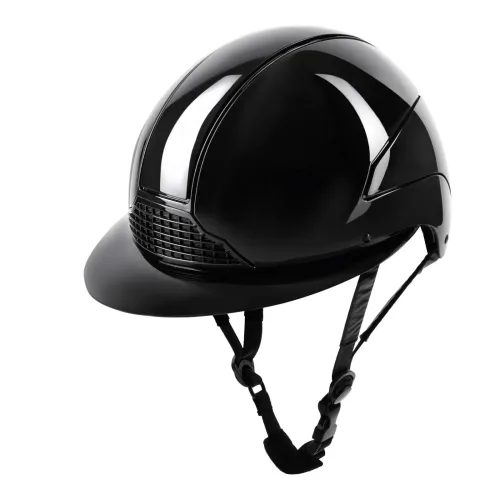 Swing Reithelm H24 Lady Glossy - Schwarz Glanz -  Farbe: Schwarz Glanz, Grösse Reithelm: 57-59