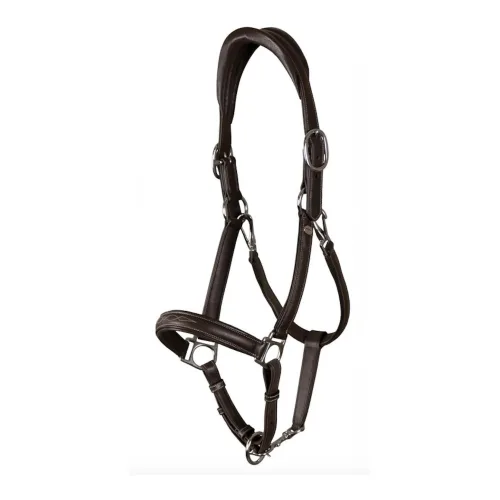 Dy'on Weiches Lederhalfter Working Collection - braun Farbe: Braun, Grösse Halfter: Pony