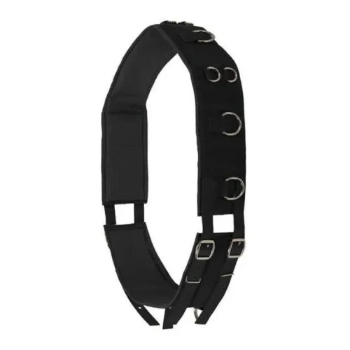 Waldhausen Longiergurt Nylon - Schwarz -  Grösse Pferd: WB