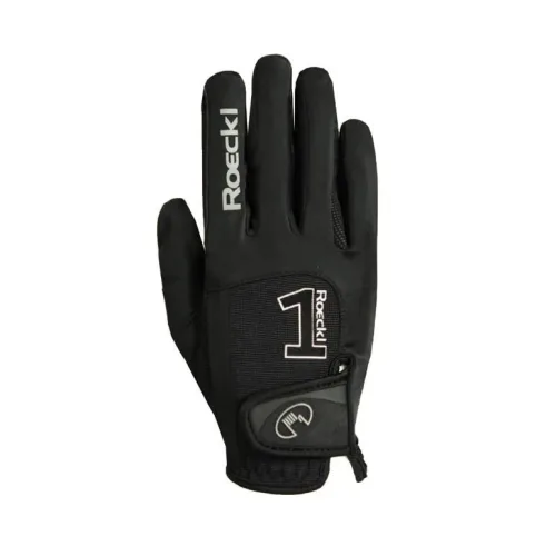 Roeckl Reithandschuhe Mansfield Unisex - schwarz Grösse Handschuhe: 10.5, Farbe: Schwarz