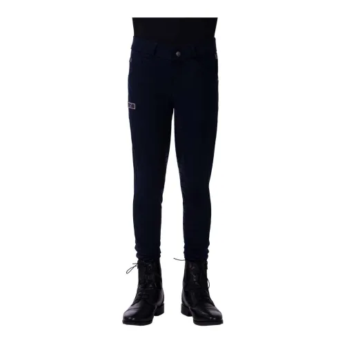QHP Reithose Novan Kniegrip Junior - Navy -  Grösse Bekleidung Kinder: 140
