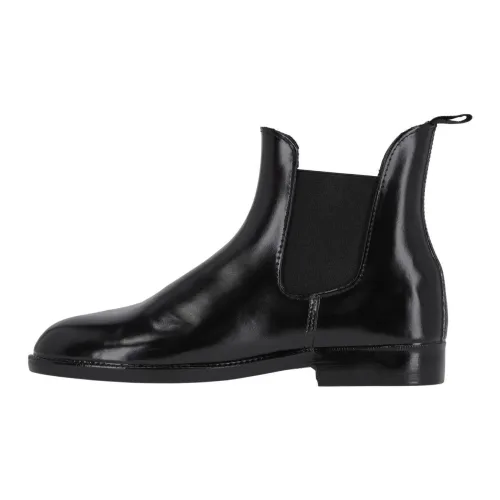 QHP Stiefelette Basic Junior - Reitschuhe für Kinder - Schwarz -  Schuhgrösse: 32