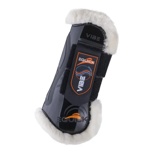 eQuick Gamaschen VIBE FRONT VELCRO FLUFFY - Schwarz -  Grösse: M, Farbe: Schwarz