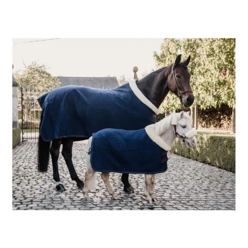 Kentucky Abschwitzdecke Fleece Show - navy Grösse Pferdedecken: 155 cm, Farbe: Navy