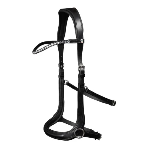 Waldhausen Trensenzaum X-Line Gebisslos Sensation - Schwarz -  Farbe: Schwarz, Grösse: WB
