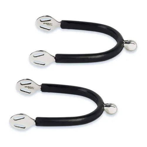 Stübben Sporen SEQ mit sanftem Rad gummiert - 15 mm - Silber -