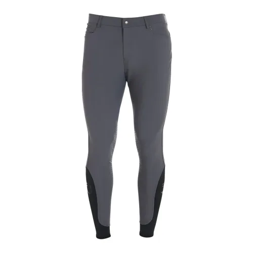 Equestro Reithose Caspar Kniebesatz Jungs - Asphalt -  Farbe: Asphalt, Kleidergrössen Teenager: 164