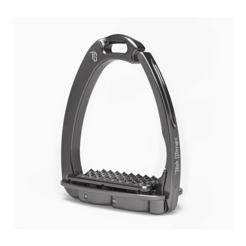 Tech Stirrups Sicherheitssteigbügel Venice Plus Evo - Titanium/Titanium -  Farbe: Titanium/Titanium, Grösse: One Size