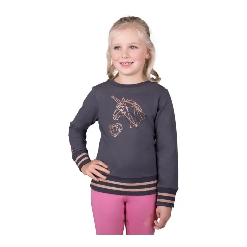 QHP Pullover Didy Junior - Grey -  Grösse: 98