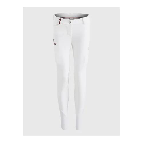 Tommy Hilfiger Equestrian Reithose Performance Kniegrip Damen - Th Optic White -  Grösse Bekleidung Damen: L
