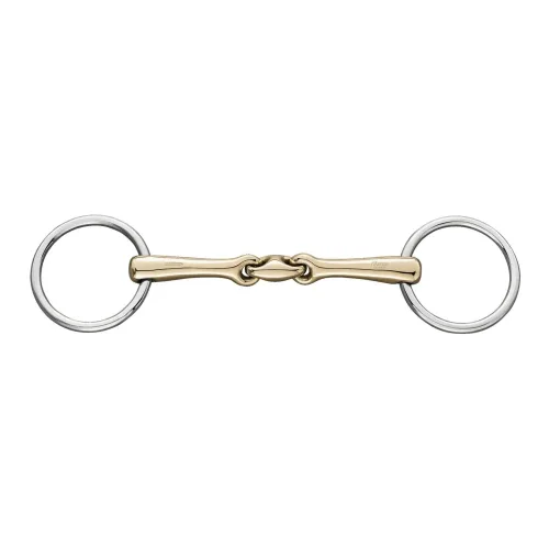 Sprenger Unterlegtrense KK ULTRA 14mm doppelt gebrochen Sensogan - Gold / Silber -  Gebisslängegrösse: 13.5 cm