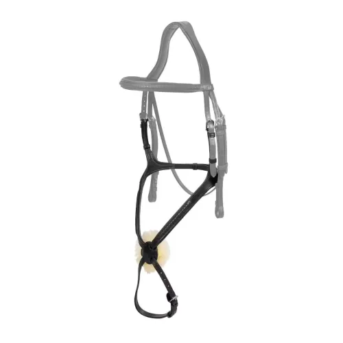 Dy'on Plaited Figure 8 Noseband - Schwarz -  Farbe: Schwarz, Grösse Pferd: Cob