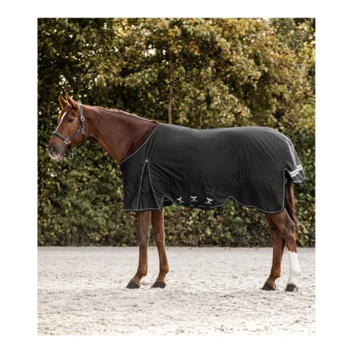 Waldhausen Outdoordecke Scandic, 100g - Schwarz -  Grösse Pferdedecken: 145 cm, Farbe: Schwarz