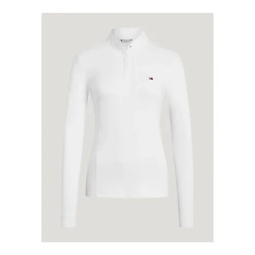 Tommy Hilfiger Equestrian Turniershirt Avon Langarm Damen - Optic White -  Grösse Bekleidung Damen: XL