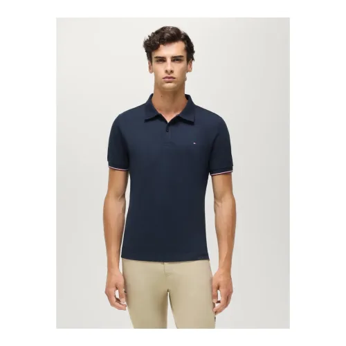 Tommy Hilfiger Equestrian Poloshirt Davis Herren - Desert Sky -  Farbe: Desert Sky, Grösse: S