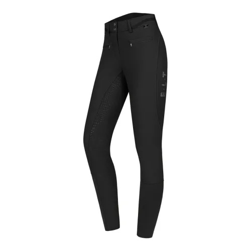 Elt Reithose Maja Glam Curved High Waist Damen - Schwarz -  Farbe: Schwarz, Grösse Bekleidung Damen: 42