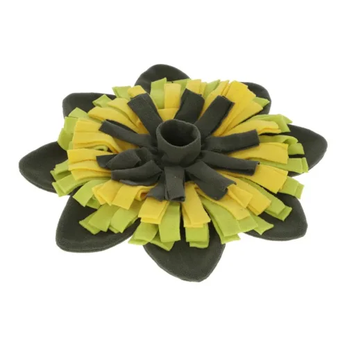 Kerbl Pet Schnüffelteppich Sunflower - gelb/grün Durchmesser: 40 cm