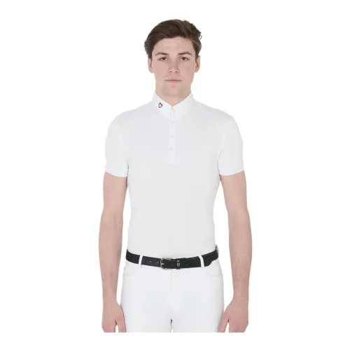 Equestro Turniershirt Hunt Polo Kurzarm Herren - Weiss -  Grösse: XXL